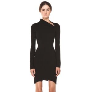 Helmut Lang Long Sleeve Black Dress